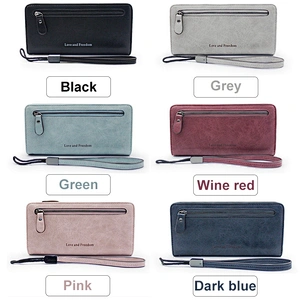 2020 famous brand fashion practical pu leather long designer wallet for women for shopping