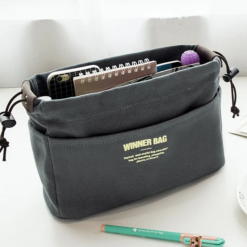 Wholesale large plain canvas cosmetic pouch makeup toiletry bag for women