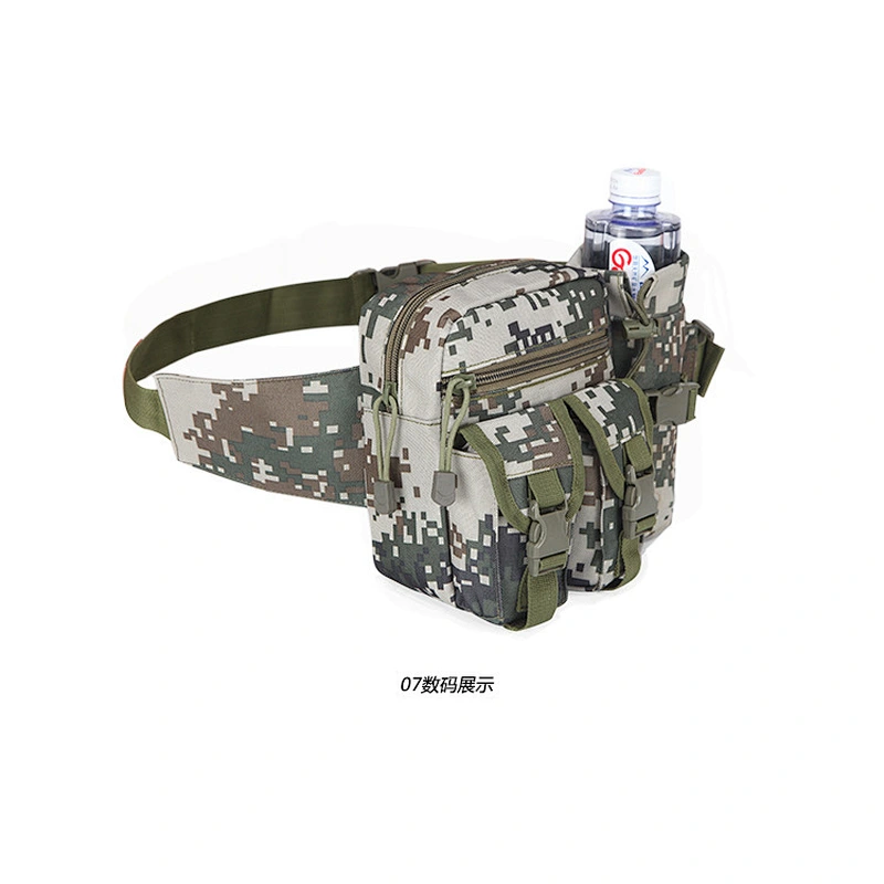hot selling canvas running multi-functional waterproof backpack outside hiking bag  waist purse with kettle pocket  for men