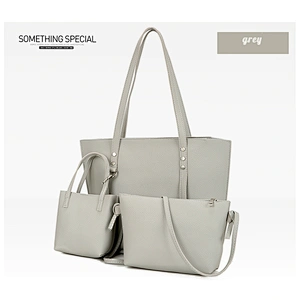 2020 new style office women Purses and Handbags Tote Satchel Hobo and Wallet Set 3PCS Gift Set Tote soft genuine leather handbag