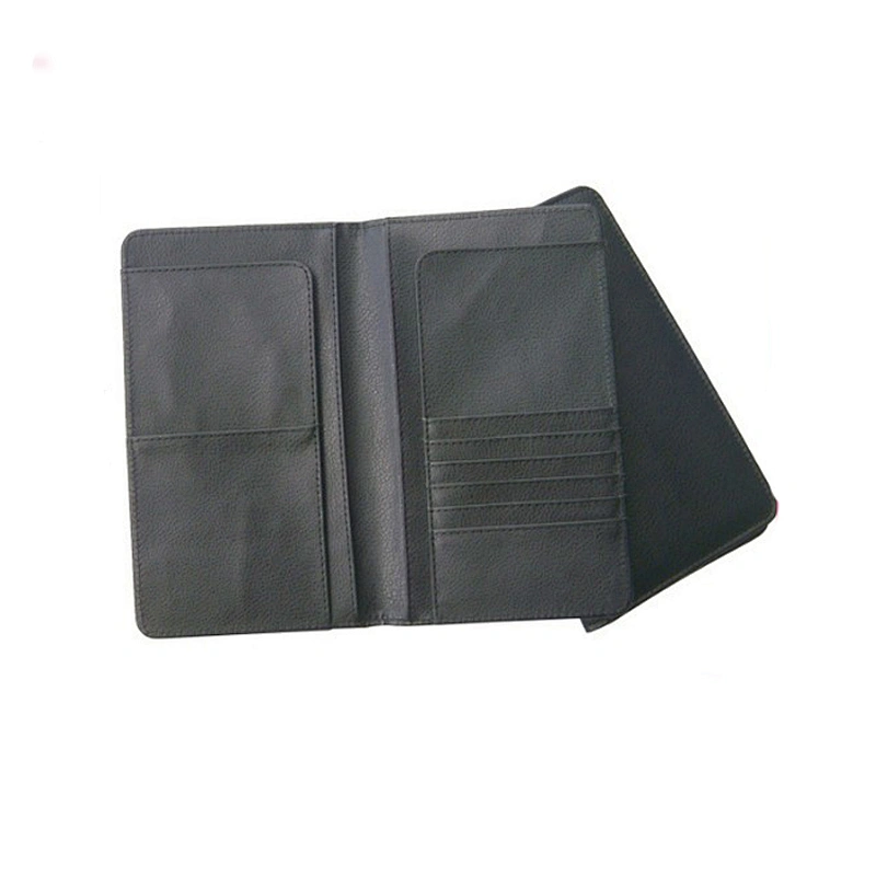 custom safe RFID blocking leather passport holder passport wallet