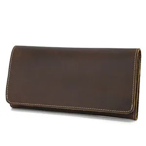 Vintage Genuine Leather Wallet Unisex Leather Passport Holder Card Holder