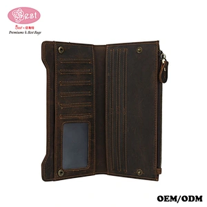 Multi-purpose Clutch Bag Card Holder Vintage Leather Wallet Purse
