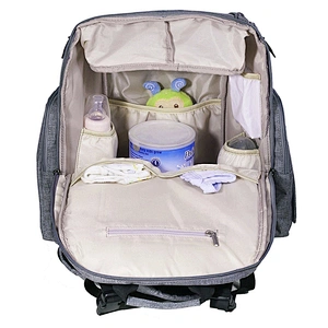 Unisex Sleeping Lamb Baby Diaper Bag Backpack with Changing Pad