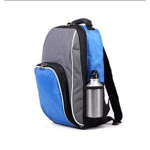 Custom hiking cooler sling backpack inner cool lunch bag with side bottle pocket