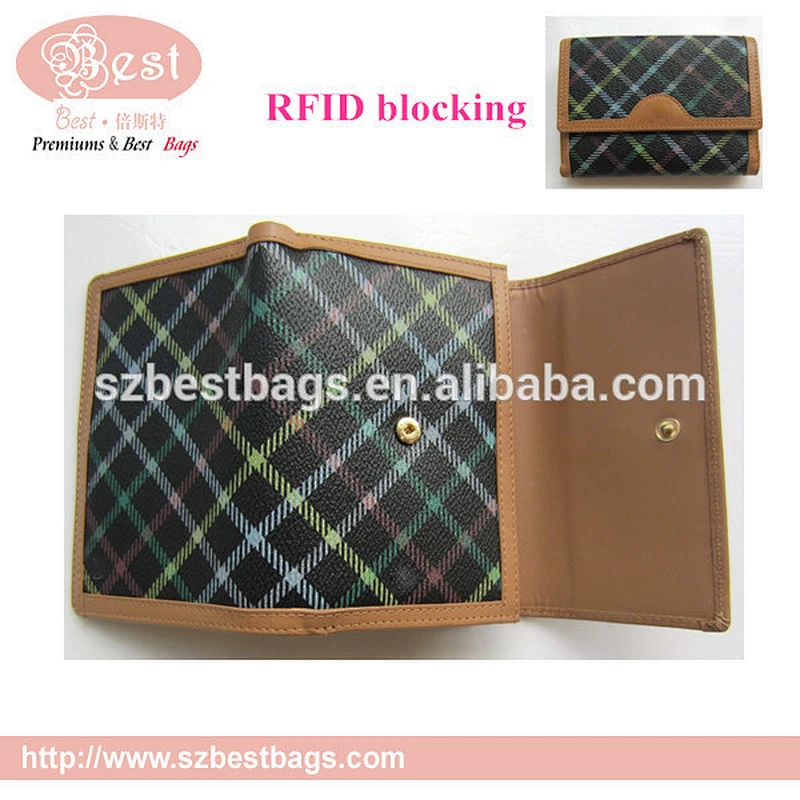 handmade RIFD blocking wallet from shenzhen factory