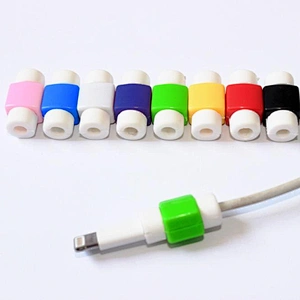 Best Selling High Quality Rubber Silicone USB Data Cable Protector for iPhone