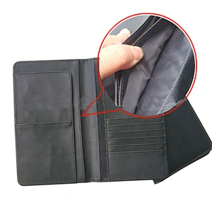shenzhen factory leather travel rfid wallet for men