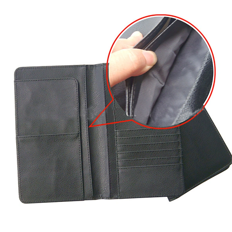 shenzhen factory leather travel rfid wallet for men