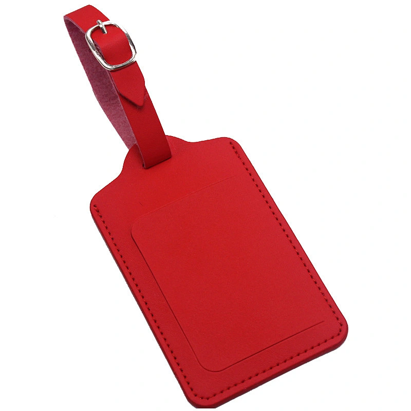 Creative Boarding Check Promotional Items Customized Stylish PU Luggage Tag