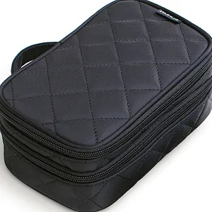 Korean travel cosmetic pouch mirror makeup organizer zipper cosmetic bag with mirror
