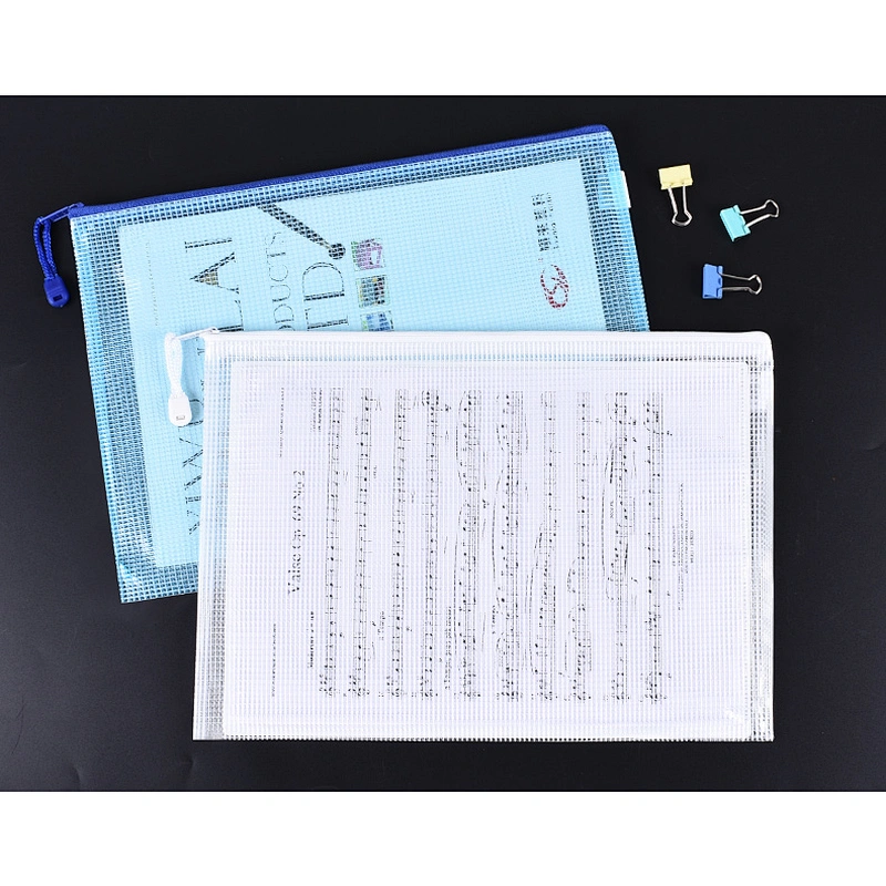 Custom logo zipper document file bag car