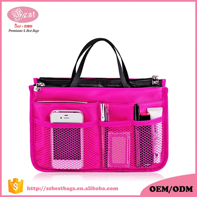 Wholesale Custom trolley bags acrylic makeup organizer cosmetic bag