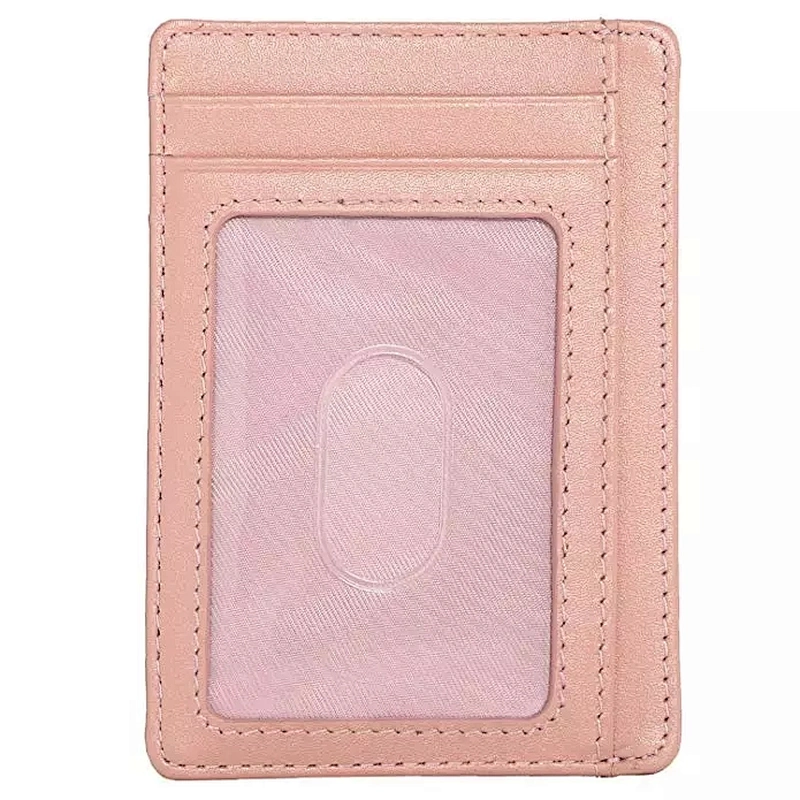 Double Side PU Leather Card Holder Unisex Wallets Case New Visa Card