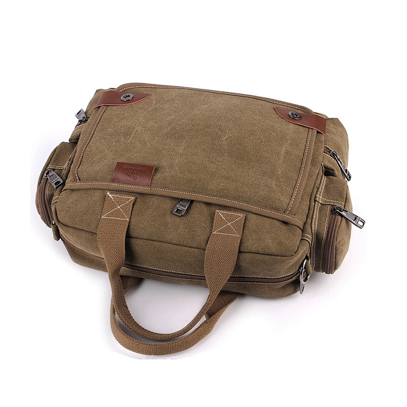 Newest design canvas vintage laptop bags eco friendly laptop bag cheapsmall laptop trolley bag