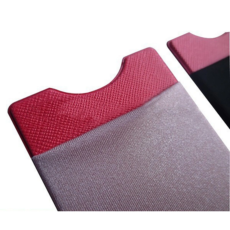 8.5*5.5cm elastic fabric self adhesive card pocket