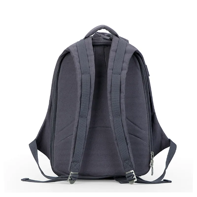 Custom Design Classic School Durable Big Zipper Canvas Back Pack Usb Backpack With Usb Charger