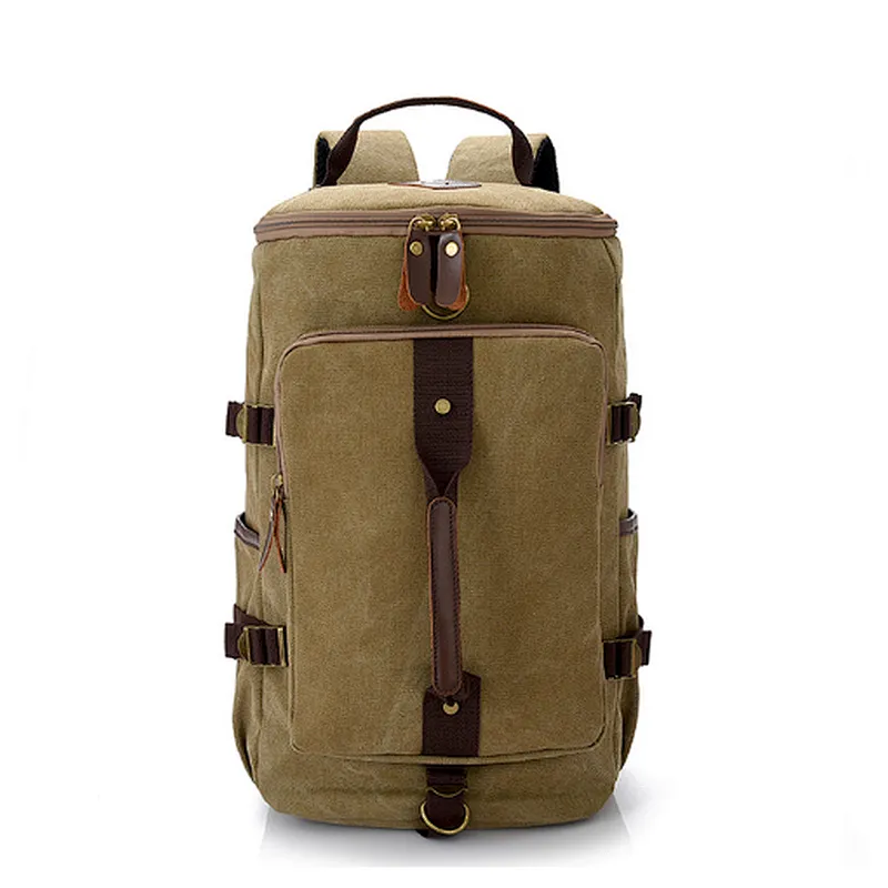 Convertible carry on canvas shoulder back pack duffle bag backpack