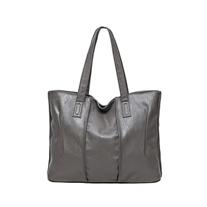 Fashion simple style plain Women Bag Brand Women PU Leather Handbags Woman Large Shoulder Bags Casual Tote Bag