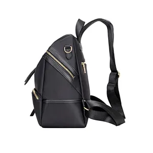 Japan funky black light foldable cheap girls school backpack bag for ladies