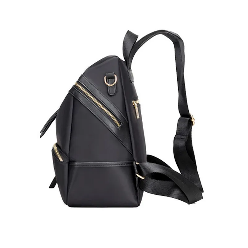 Japan funky black light foldable cheap girls school backpack bag for ladies