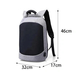 2020 new  simple practical fashion waterproof men' laptop backpack with USB anti-theft design  for working