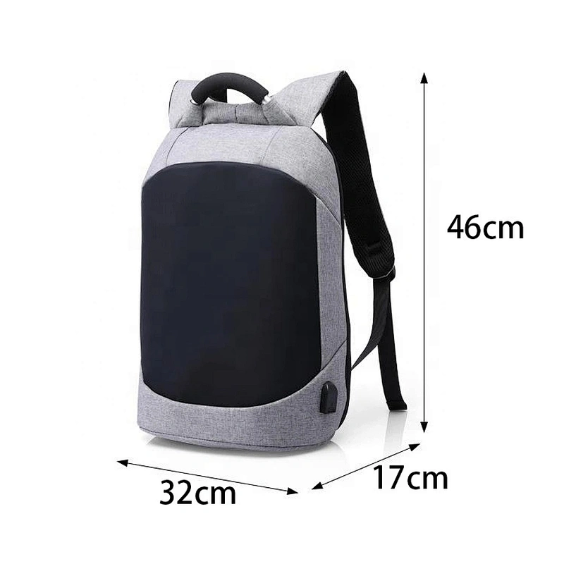 2020 new  simple practical fashion waterproof men' laptop backpack with USB anti-theft design  for working
