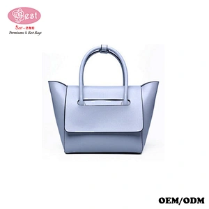 The Newest Design Designer Branded Lady Tote Bag Cowhide Leather Luxury Elegant Tote Handbag