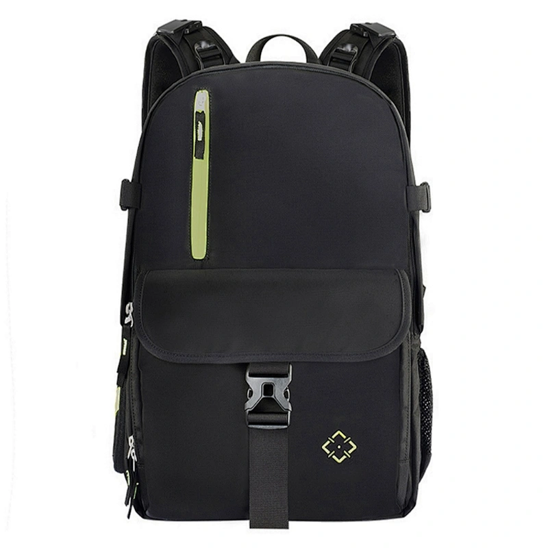 Customized Nylon tactical camera backpack and laptop leather Outdoor travel storage bag