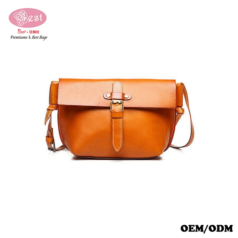 Leather Handbag Manufacturer 100% Pure Vegetable Tanned Leather Crossbody Bag Vintage Shoulder Bag Lady Handbag