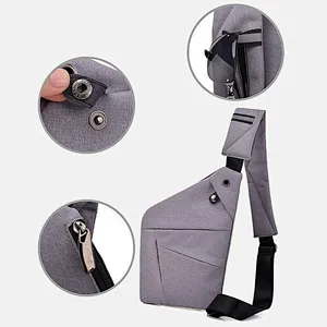 Multi Pocket Chest Bag For Male Messenger Bag Men Anti-Theft Sling Men Bag