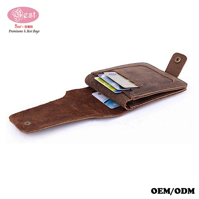 Wholesale Leather Purse Card Organizer Pouch Unisex Leather Wallets