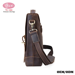 Multifunction men business cute messenger bag for leather designer travel working gift daily