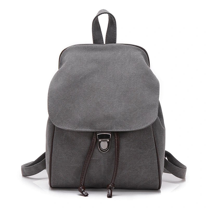 2020 Unisex Backpack Vintage Canvas genuine Leather Rucksack College School bag big girl Casual Daypack Outdoor one piece