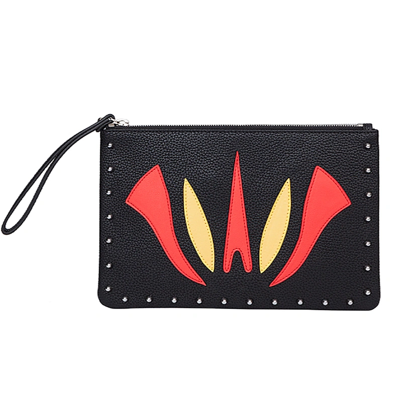 Imported Polyester Fiber Cash Zipper Bag Women handbags with short strap