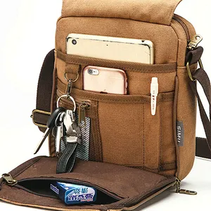 Mens Crossbody Bag canvas bags Urban Travel Shoulder Bag