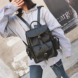 2019 Stylish School Student Backpack Pu Leather Backpack Brand For Girls