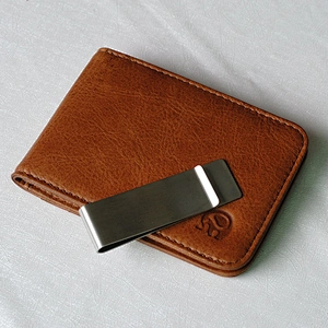 Mens Slim Minimalist Front Pocket Wallet Genuine Leather Credit Card ID Holder
