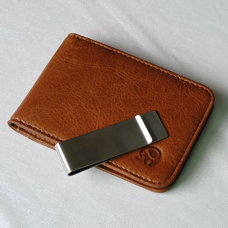 Mens Slim Minimalist Front Pocket Wallet Genuine Leather Credit Card ID Holder