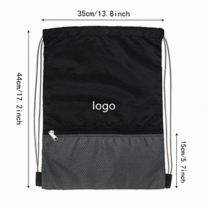 Summer new outdoor shoulder team sport bag mesh sport bag sport gym bag with shoes compartment