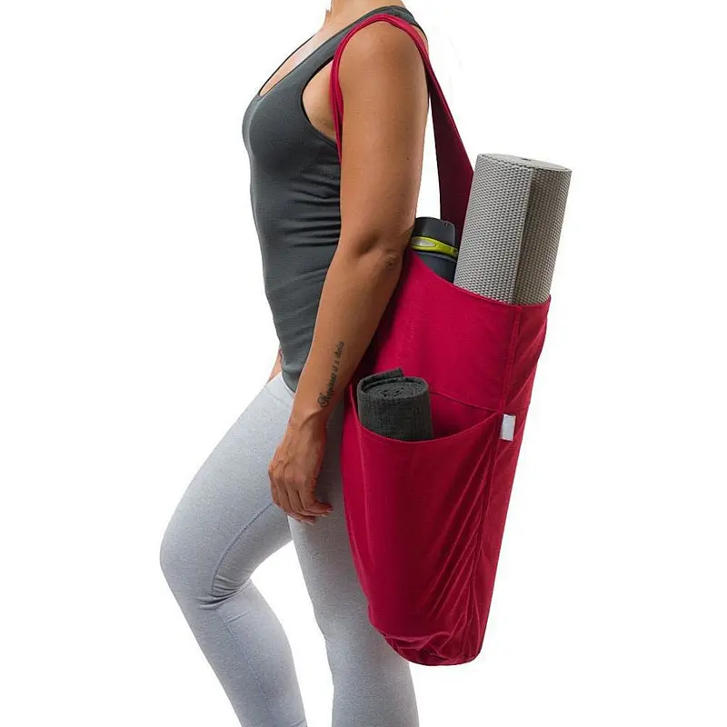 2020 Amazon top sellers stylish lightweight durable canvas yoga mat bag with pockets for sports