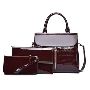 Fashion genuine leather handbags for women waterproof pu leather ladies bag