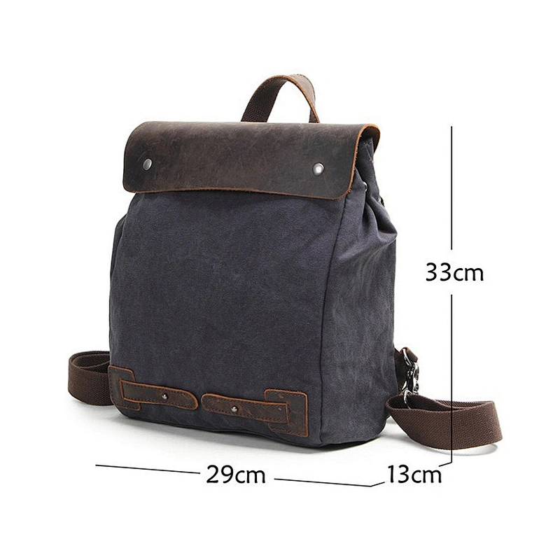 Vintage Women's Canvas Backpack Travel Rucksack 13