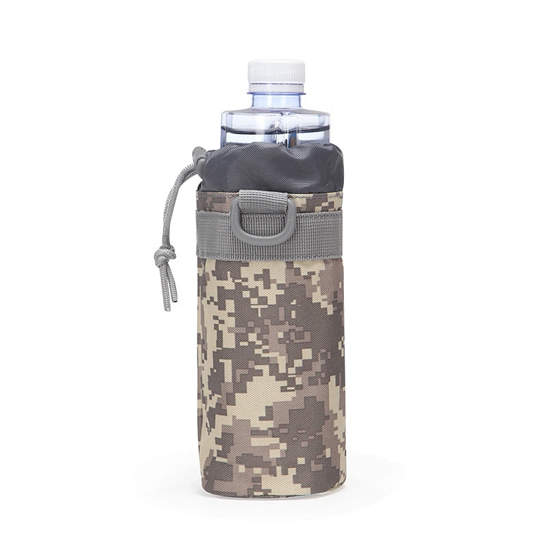 canvas Bottle Water Travel Military Kettle Bag Case Tactical Hunting Pouch MOLLE Camp