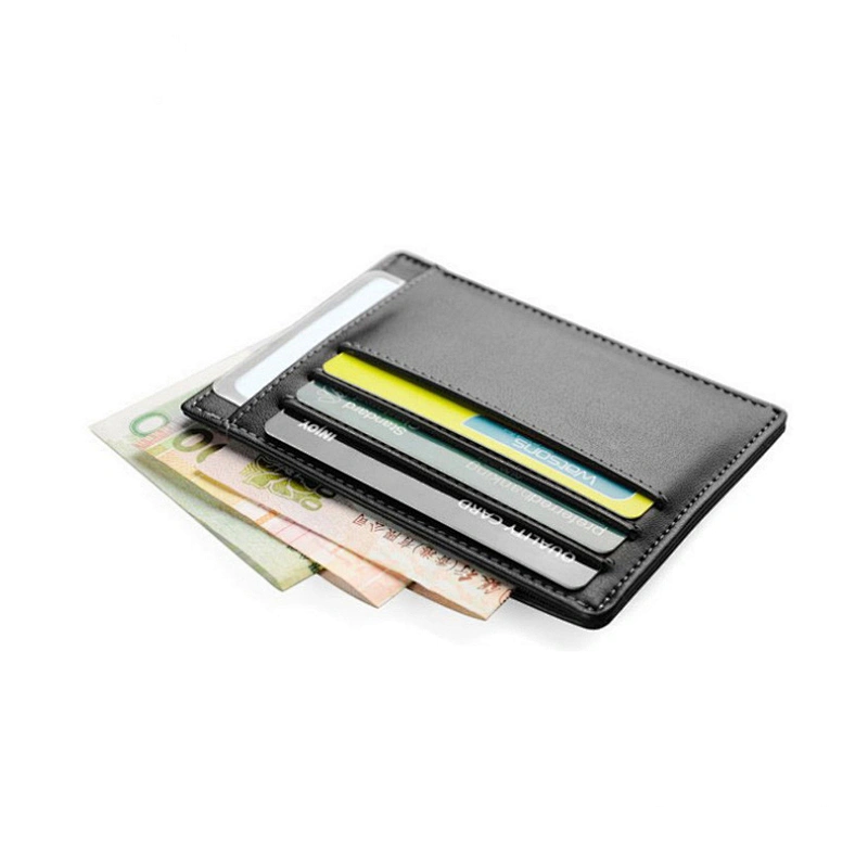 Double Side Genuine Leather Card Holder men wallets case new visa card