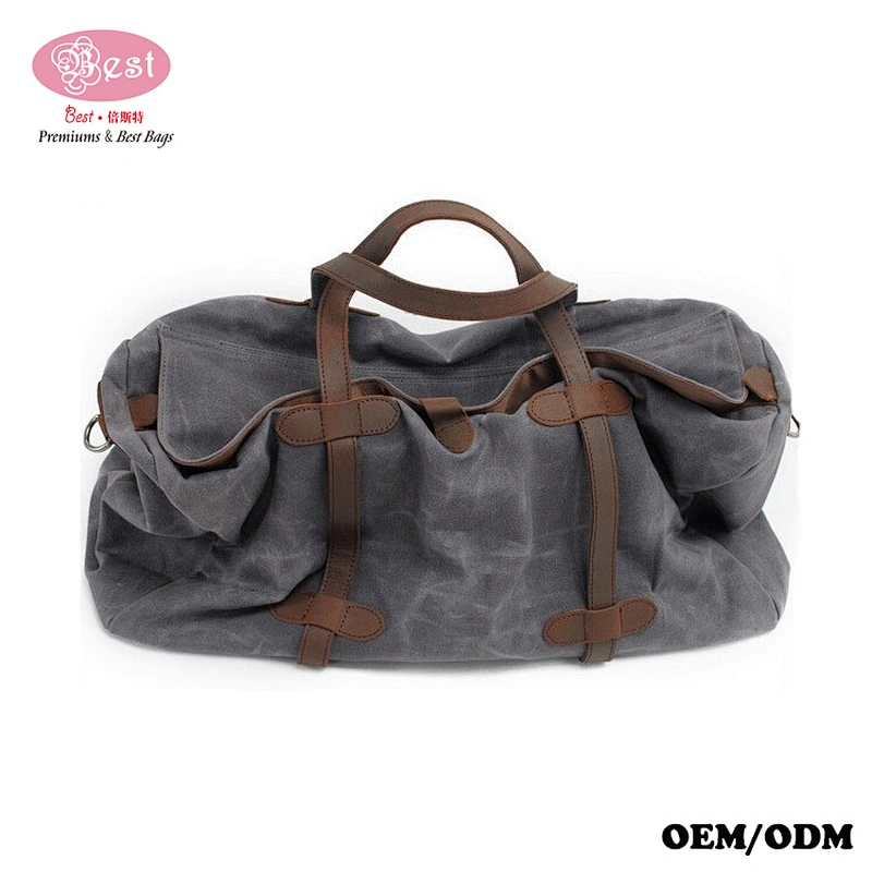 On Line Shopping HK Designer Brand Waxed Water-repellent Canvas Large Capacity Travel Bag