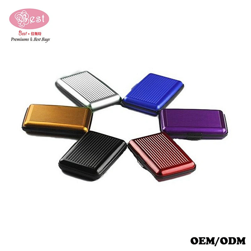 portable wallet business credit card holder aluminum for promotional gifts