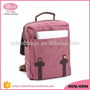 shoulder  strap for backpack for men and women with crazy horse leather flap