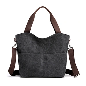 Ladies Hobo Bag, 2019 Women Canvas Tote Handbags Vintage Shoulder Crossbody Bags Grey