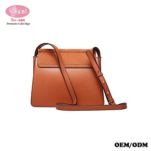 The Best Selling Drop Shipping Designer Branded Real Leather with Suede Flap Cross-body Bag Chic Handbag